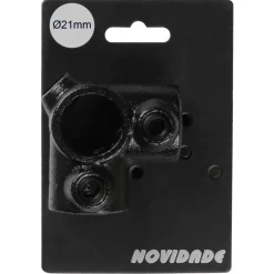 Novidade steigerbuis koppelstuk hoekstuk zwart ø 21 mm