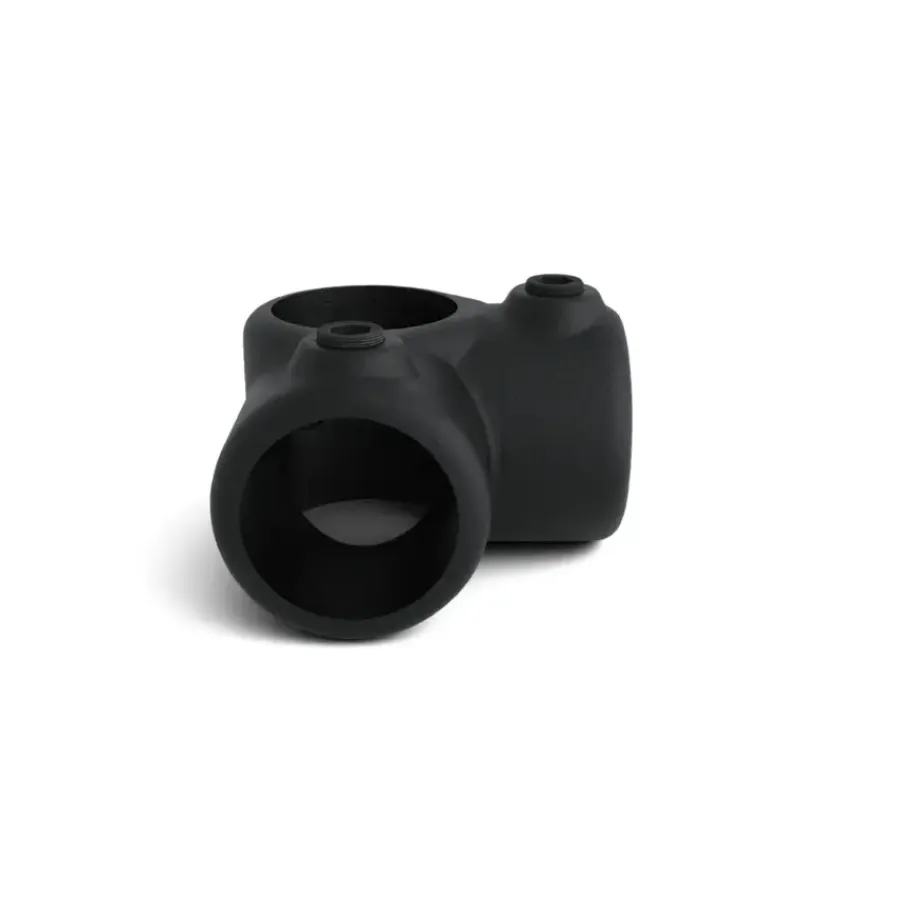 Novidade steigerbuis koppelstuk hoekstuk zwart ø 21 mm