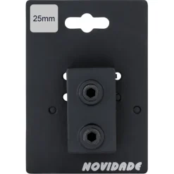 Novidade steigerbuis koppelstuk vierkant t-stuk zwart ø 25 mm