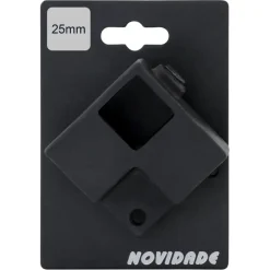 Novidade steigerbuis koppelstuk vierkant zwart ø 25 mm