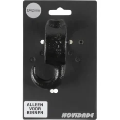 Novidade steigerbuis koppelstuk met haak zwart ø 42 mm