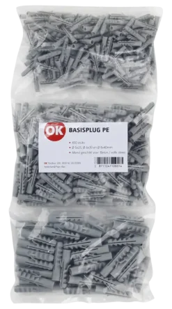 OK Basisplug 5, 6 and 8mm 450T