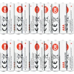 OK Batterij Alkaline AAA 20 stuks