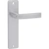 OK deurkruk set Blok recht blind schild aluminium