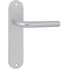 OK deurkruk set ovaal blind schild aluminium
