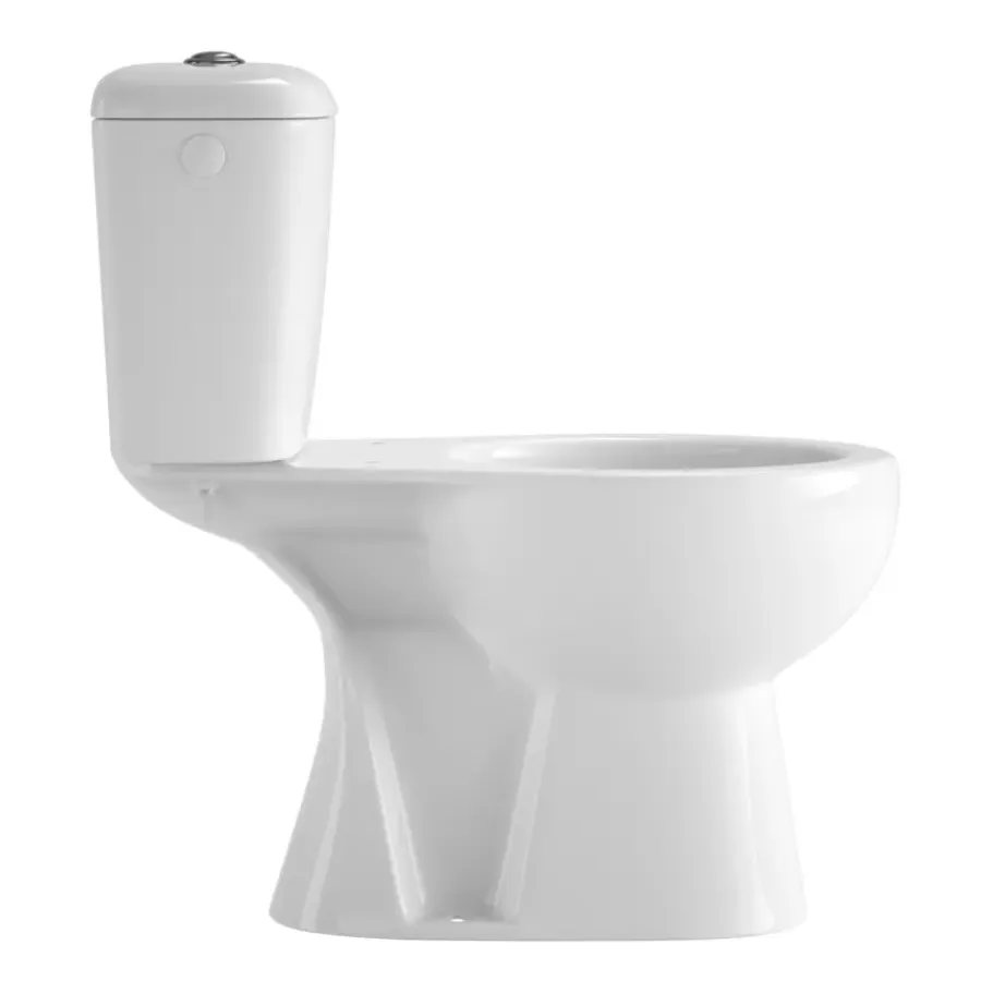 OK duobl toilet met AO vloeraansluiting zonder zitting
