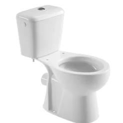 OK duobl toilet met PK muuraansluiting zonder zitting