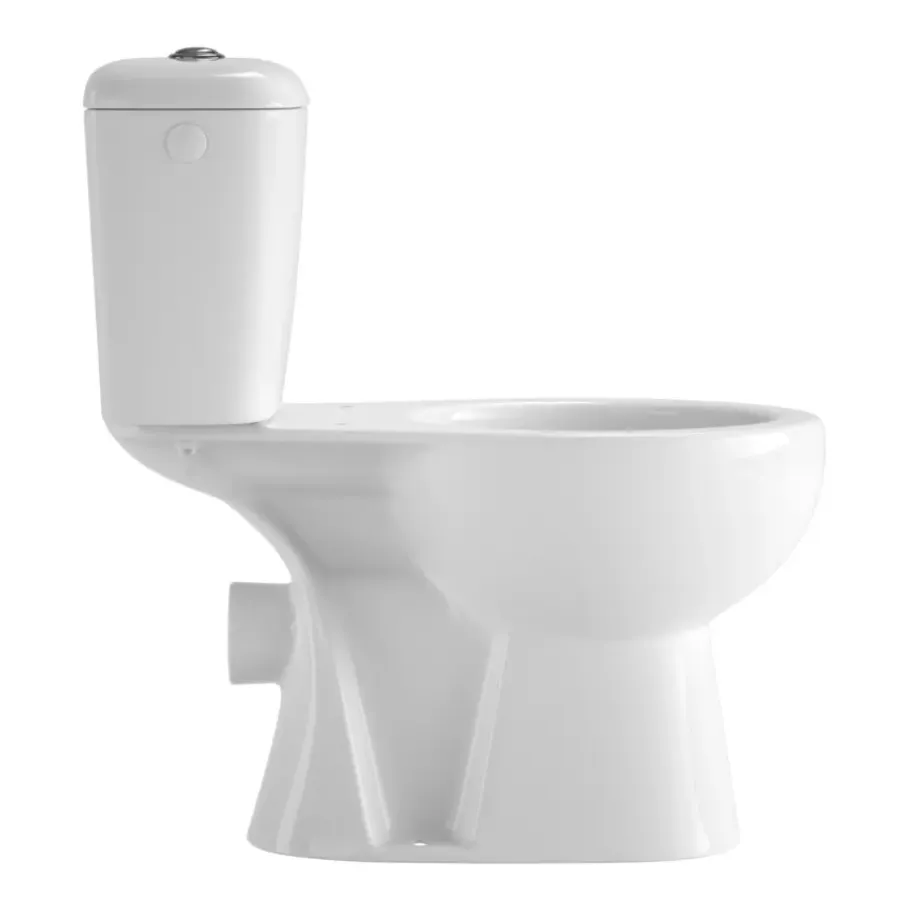 OK duobl toilet met PK muuraansluiting zonder zitting