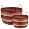 Geen Opbergmand roze - h38xd38cm