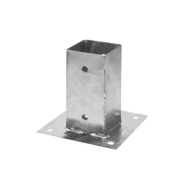 Geen Paalhouder met plaat verzinkt 9 x 9 cm