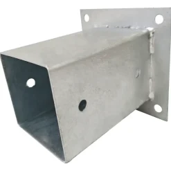 Geen Paalhouder met plaat verzinkt 9 x 9 cm