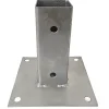 Geen Paalhouder met plaat verzinkt 5 x 5 cm
