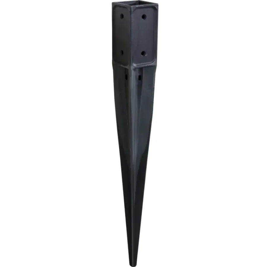 Geen Paalhouder met punt kunststof 7 x 7 cm