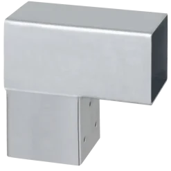 Paalverbinder voor pergola hoekstuk 2-kants 7x7 cm gegalvaniseerd