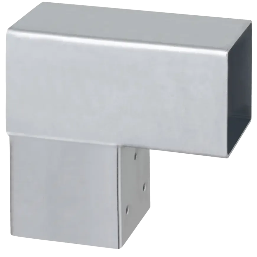 Paalverbinder voor pergola hoekstuk 2-kants 7x7 cm gegalvaniseerd