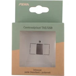Peha Standard Afdekplaat USB wit