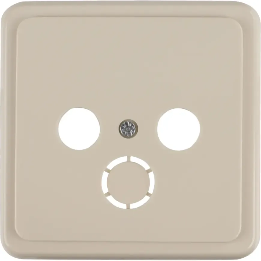 Peha Standard Centraalplaat Radio/TV crème