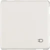 Peha Standard enkel geaard stopcontact met klepje wit