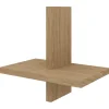 Pekoodm wandplank enkel naturel 23,5x15x23,5 cm