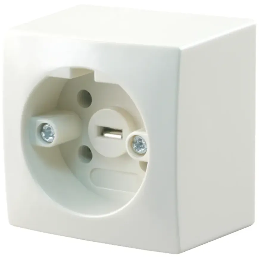 Perilex Wandcontactdoos Opbouw Crème