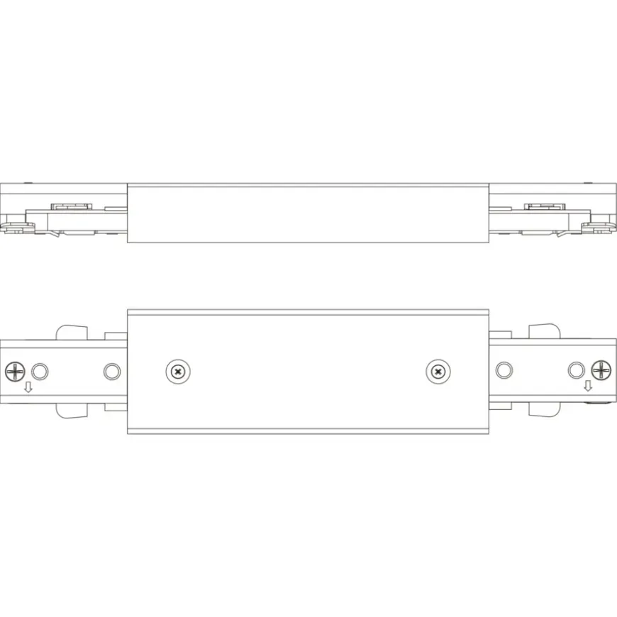 Philips EasyLink dubbelzijdige stroomaansluiting railverlichting zwart