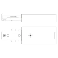 Philips EasyLink enkelzijdige stroomaansluiting railverlichting wit