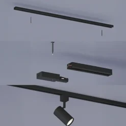 Philips EasyLink I-vormige connector railverlichting zwart