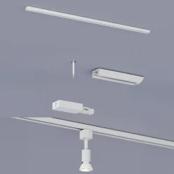 Philips EasyLink L-vormige connector rechtse hoek railverlichting wit