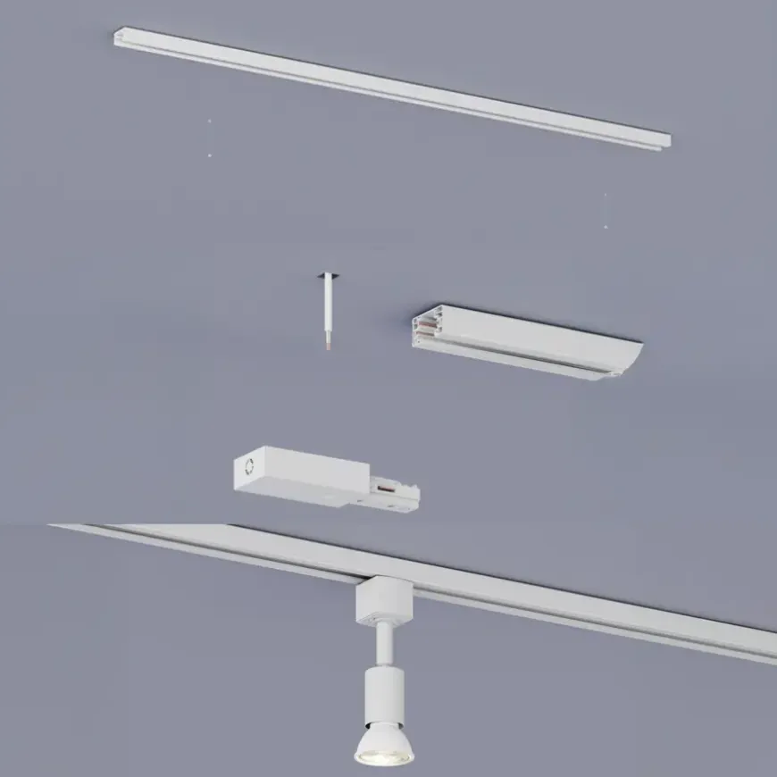 Philips EasyLink L-vormige connector rechtse hoek railverlichting wit