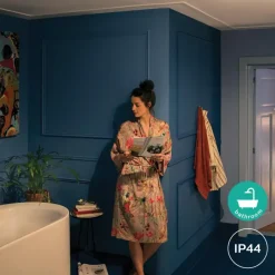 Philips Hue badkamerinbouwspot Xamento chroom - wit en gekleurd 6W - rond