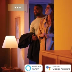 Philips Hue badkamerinbouwspot Xamento chroom - wit en gekleurd 6W - rond