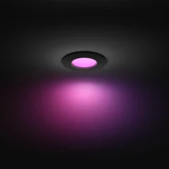 Philips Hue inbouwspot zwart Ø90mm