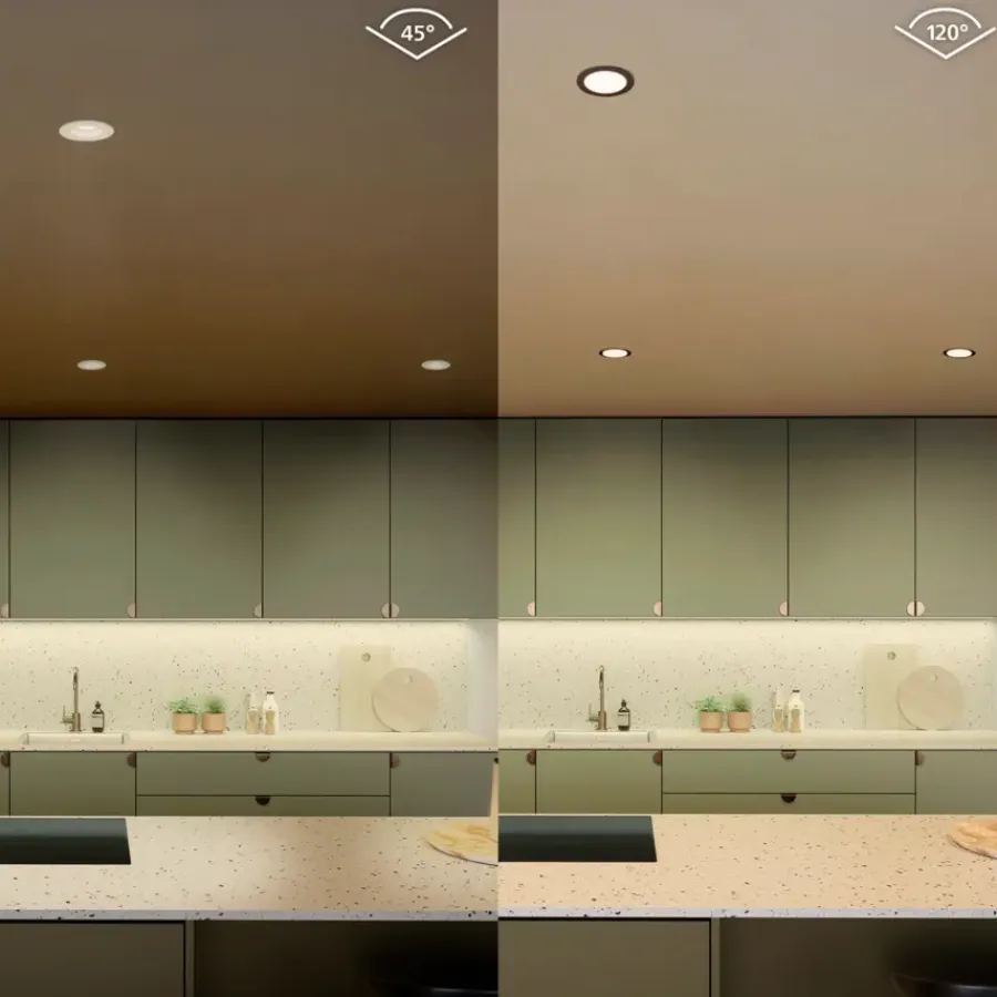 Philips Hue inbouwspot zwart Ø90mm