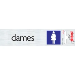 Pickup Alu deurbordje dames 165x44 mm