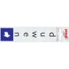 Pickup Alu deurbordje duwen staand 165x44 mm