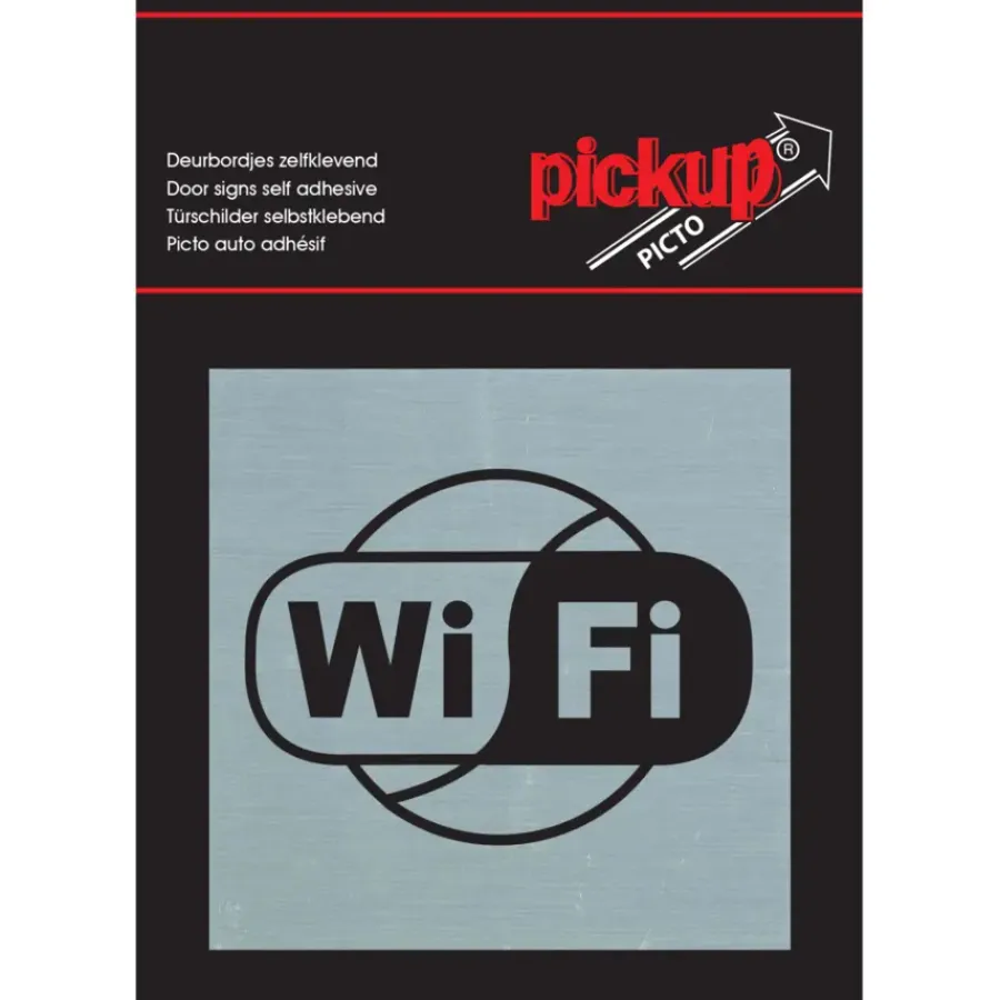 Pickup Alu Picto wifi 8x8 cm