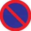 Pickup bord parkeerverbod Ø 30 cm