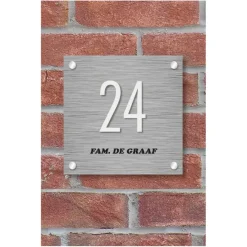 Pickup 3D Home plaat wit acrylaat 3 mm 15 x 15 cm
