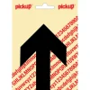 Pickup pictogram pijl zwart 80x115 mm