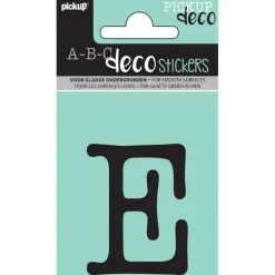 Pickup plakletter E Maud zwart 60 mm