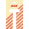 Pickup plakletter T wit mat 90 mm