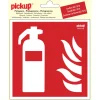Pickup sticker brandblusser 15x15 cm