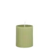 Geen Pilaar kaars licht groen - h8xd7cm