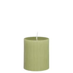 Geen Pilaar kaars licht groen - h8xd7cm