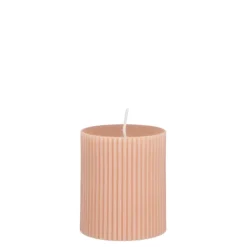 Geen Pilaar kaars licht roze - h8xd7cm