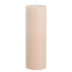 Geen Pilaar kaars lichtroze- h20xd6,8cm
