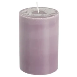 Geen Pilaar kaars lila - h10xd6,8cm