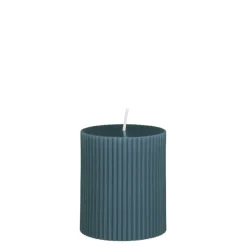 Geen Pilaar kaars paraffine blauw - h8xd7cm