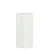 Geen Pilaar kaars paraffine wit - h13xd7cm