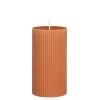 Geen Pilaar kaars roze - h13xd7cm